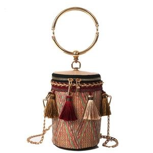 Ethnic Style Tassel Handbag